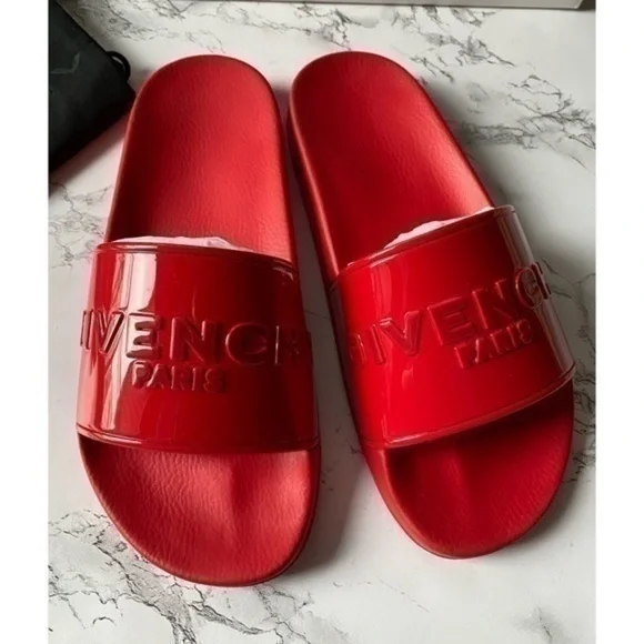 NWB Givenchy Logo Pool Slides - Picture 6 of 11
